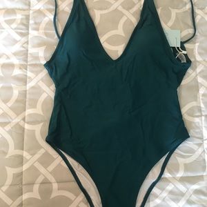 NWT one piece teal swim suit
